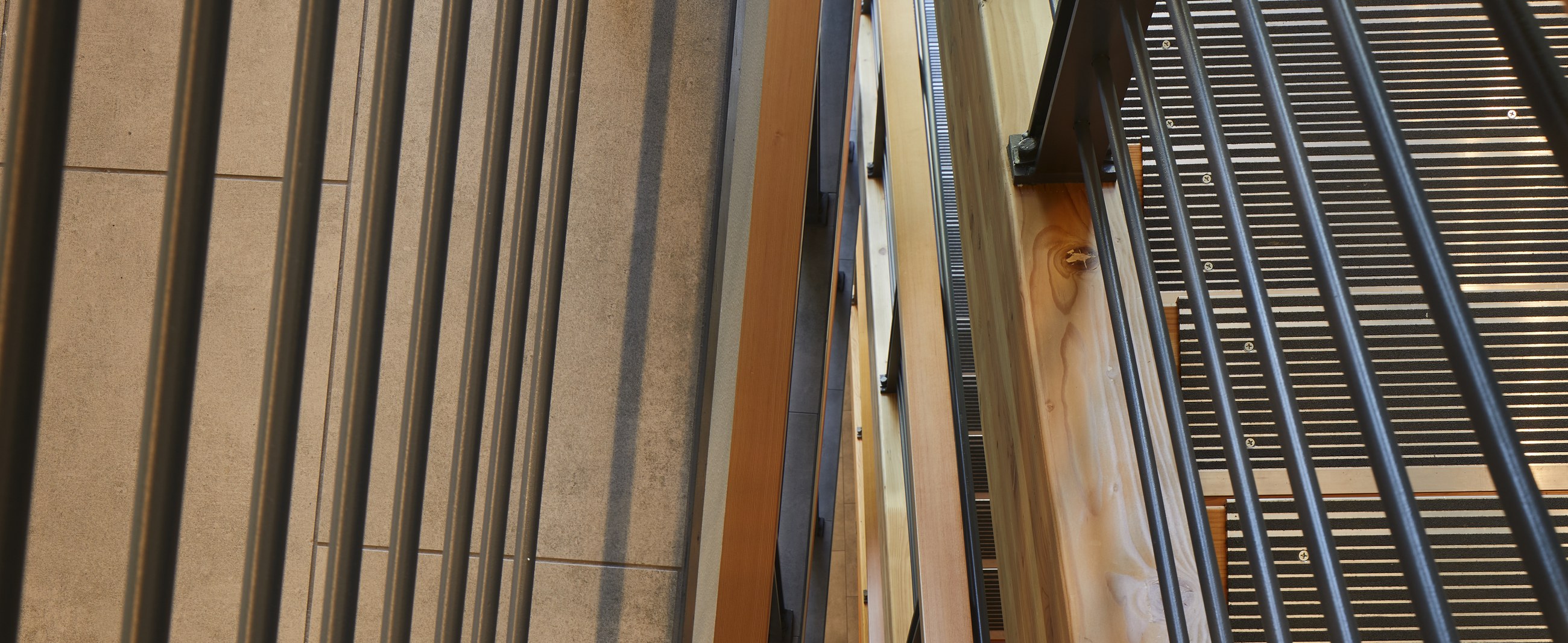 Exposed cross-laminated timber structural detail at Samish Commons