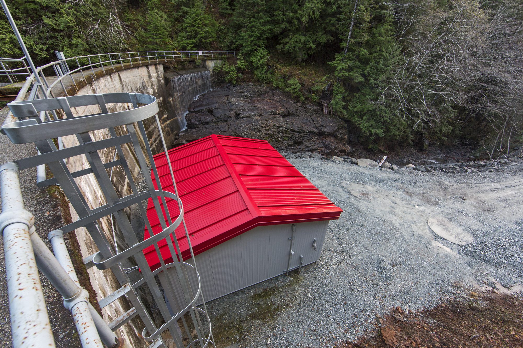Whitman Lake Hydroelectric valve house - Dawson Construction