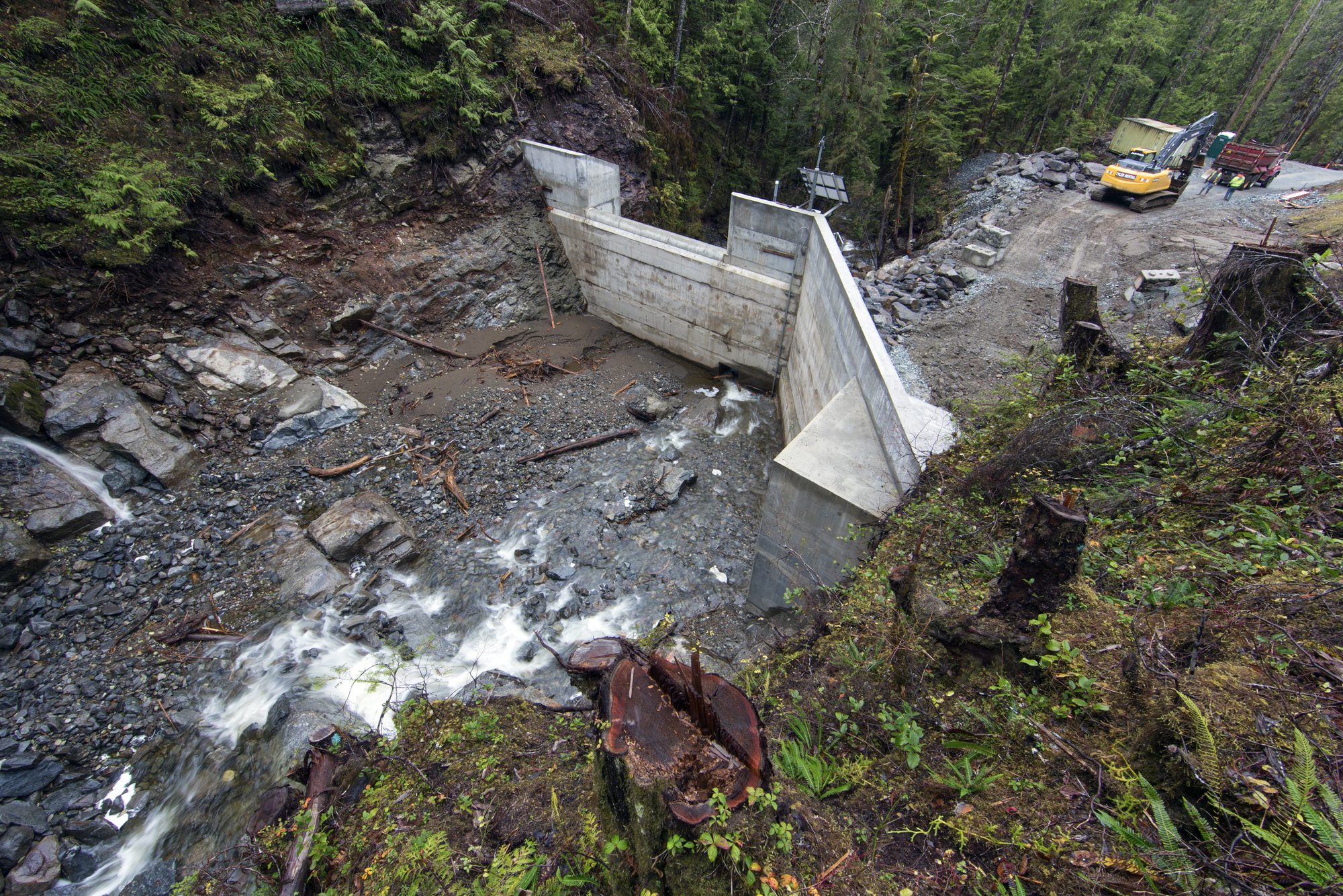Whitman Lake Hydroelectric diversion structure - Dawson Construction