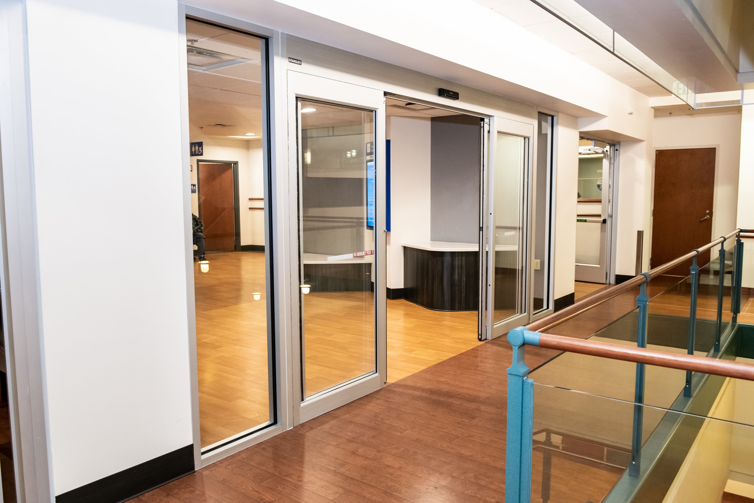 Renovated entry and reception area at the PeaceHealth Cordata Clinic in Bellingham