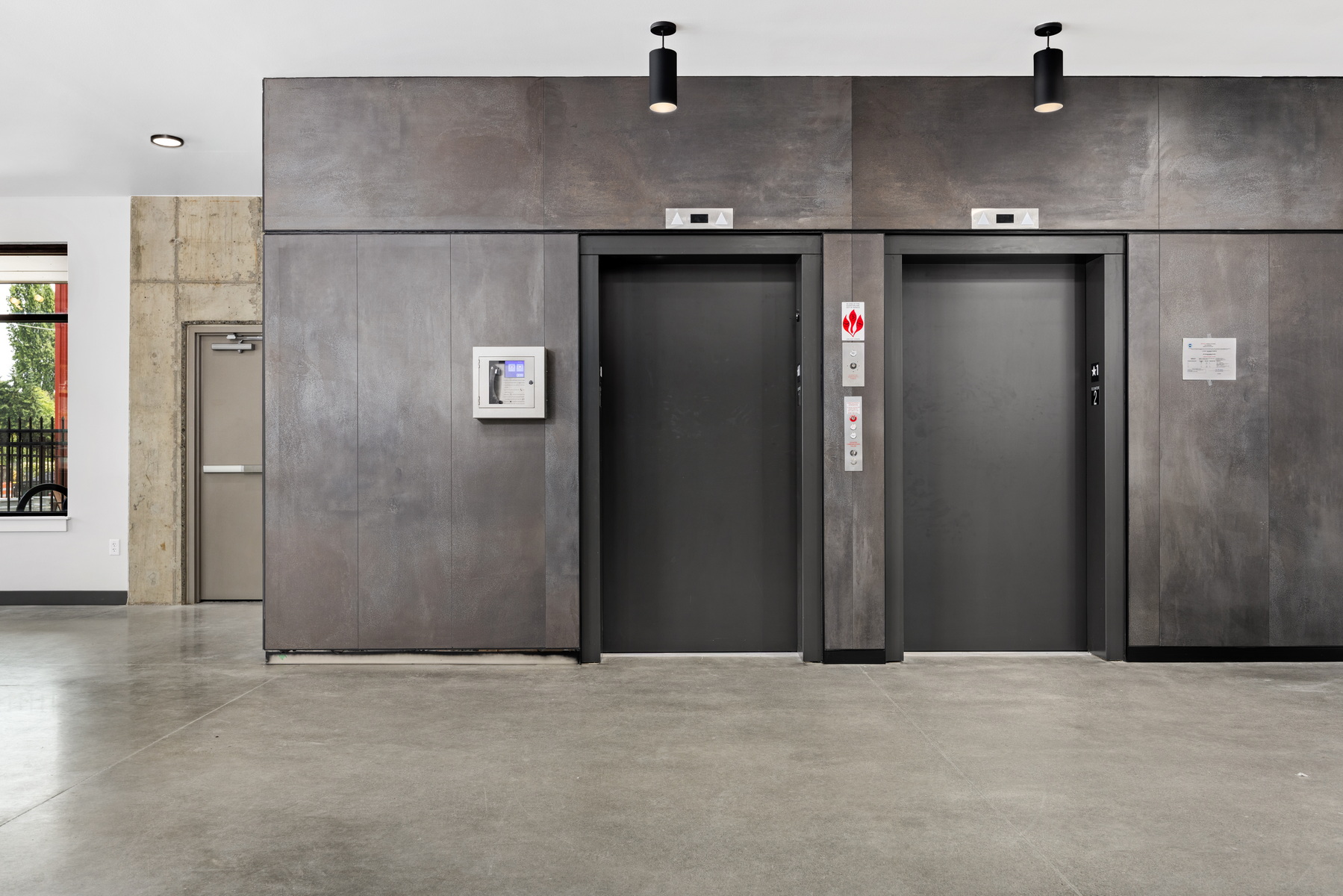 Elevator lobby at Old Town Village Block 6