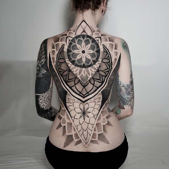 Ornamental tattoo in Tampa by Vanessa