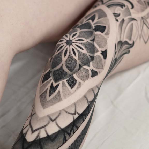 Ornamental tattoo in Tampa by Vanessa