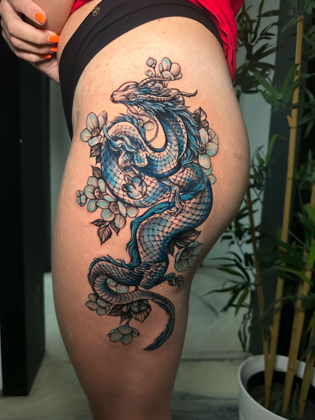 Watercolor tattoos in Tampa by Daiana