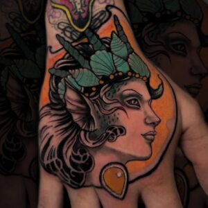 Bold neotraditional tattoos in Tampa