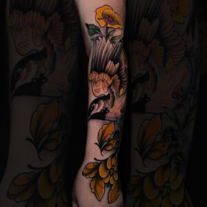 Bold neotraditional tattoos in Tampa