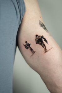 Patriotic military tribute tattoo