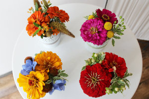 Sielskie dekoracje z cyniami