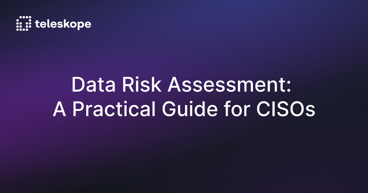 Data Risk Assessment: A Practical Guide for CISOs