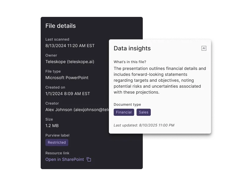 Understand — Continuously Updated Data Map