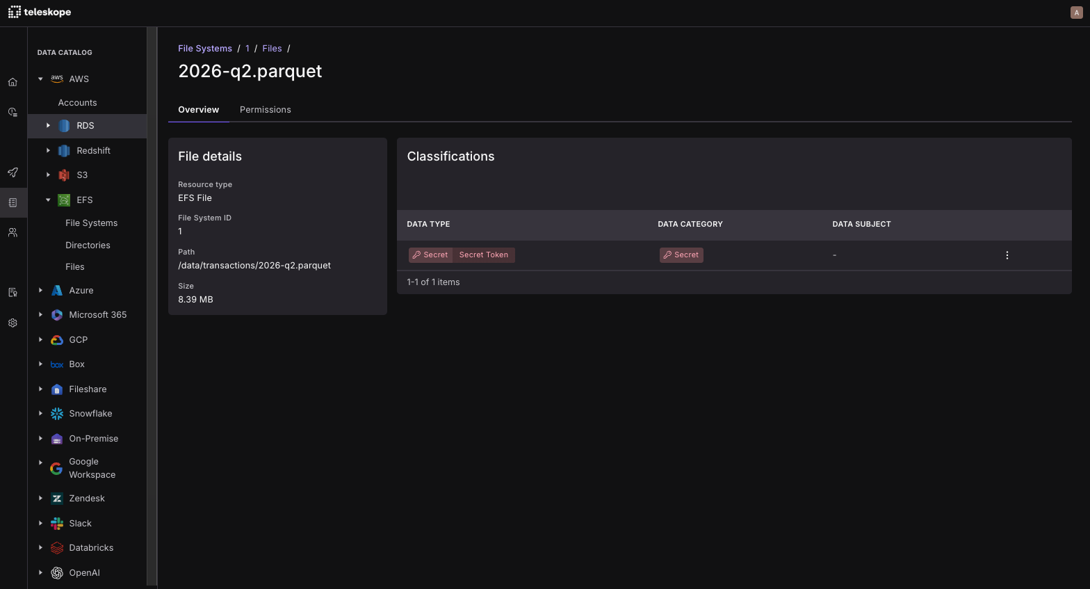 Your Elastic File System Volumes Contain Sensitive Data. Now You Can Remediate It.