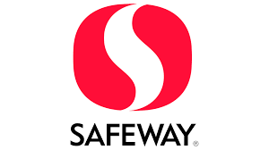 Safeway logo with red S symbol above black text.