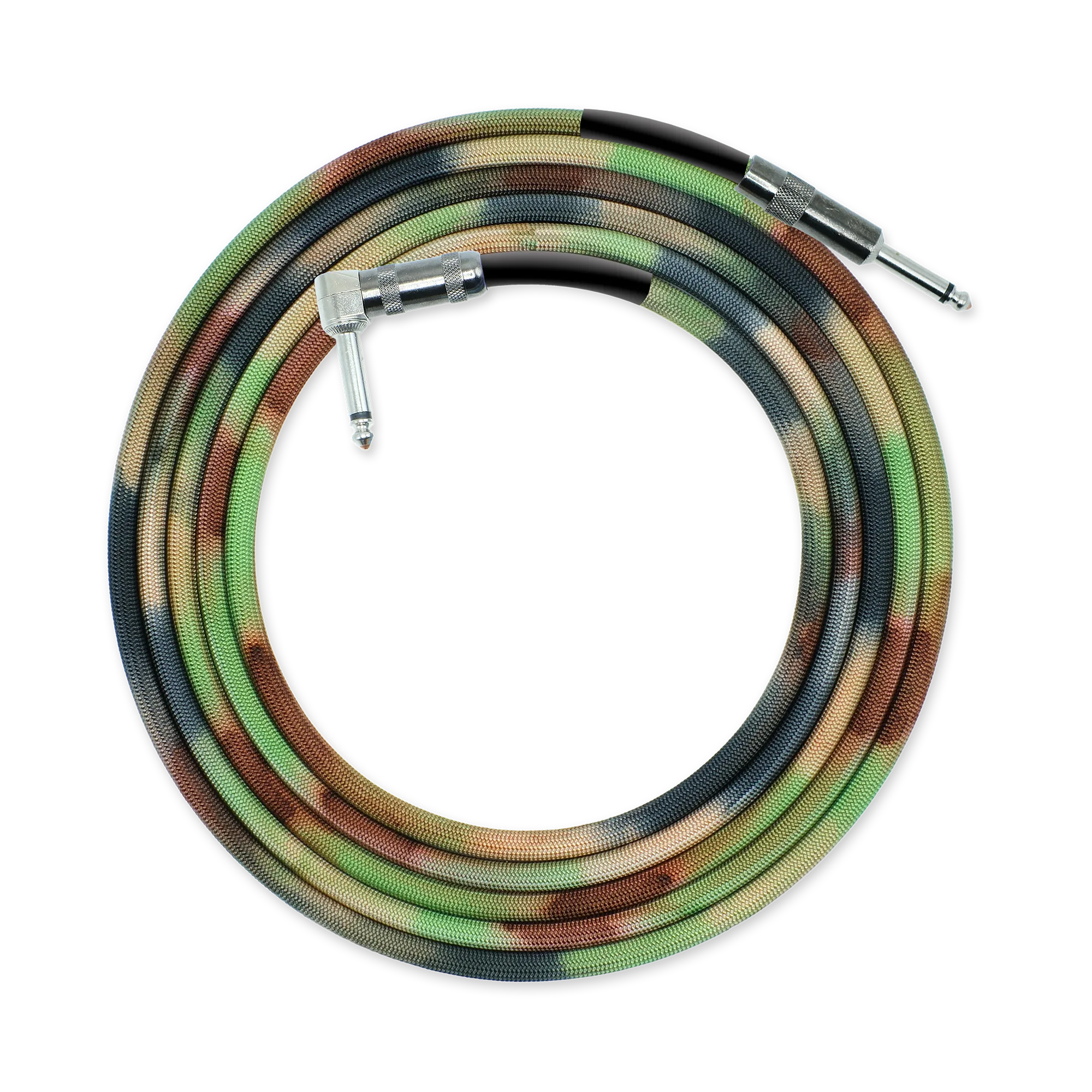 Signal Chain Audio Labs The Camouflage Hand Dyed Braided Instrument Cable
