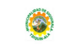 Escudo de la Municipalidad de Siquinalá, que muestra un paisaje con montañas, un sol, y elementos agrícolas, rodeado por el texto 'Municipalidad de Siquinalá Tiquin-ala'.