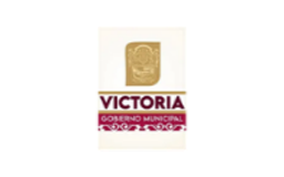 Logotipo de Victoria Gobierno Municipal con un escudo dorado en la parte superior y texto debajo.