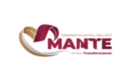 Logo del Ayuntamiento Municipal Mante con el texto 'Gobierno Municipal 2022-2027 Mante Unión Transformamos' en colores marrón y beige, con un diseño estilizado parecido a una letra M en la parte izquierda.