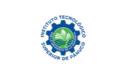 Logotipo del Instituto Tecnológico Superior de Pánuco con engranaje azul y símbolo de libro y planta en verde.