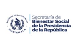 Sello del Gobierno de la República de Guatemala junto al texto Secretaría de Bienestar Social de la Presidencia de la República.