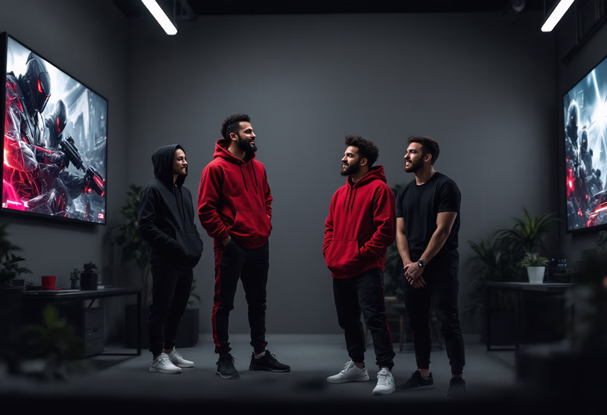 image of studio setting (for a game development company)