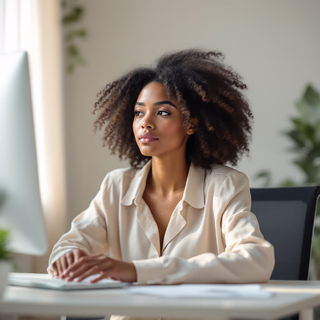 [headshot] image of customer using erp software