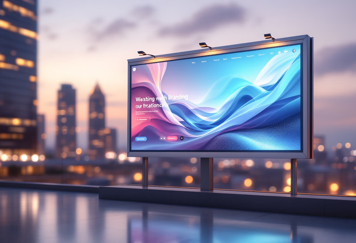 <digital project> image of a complete branding project (for a web design agency)