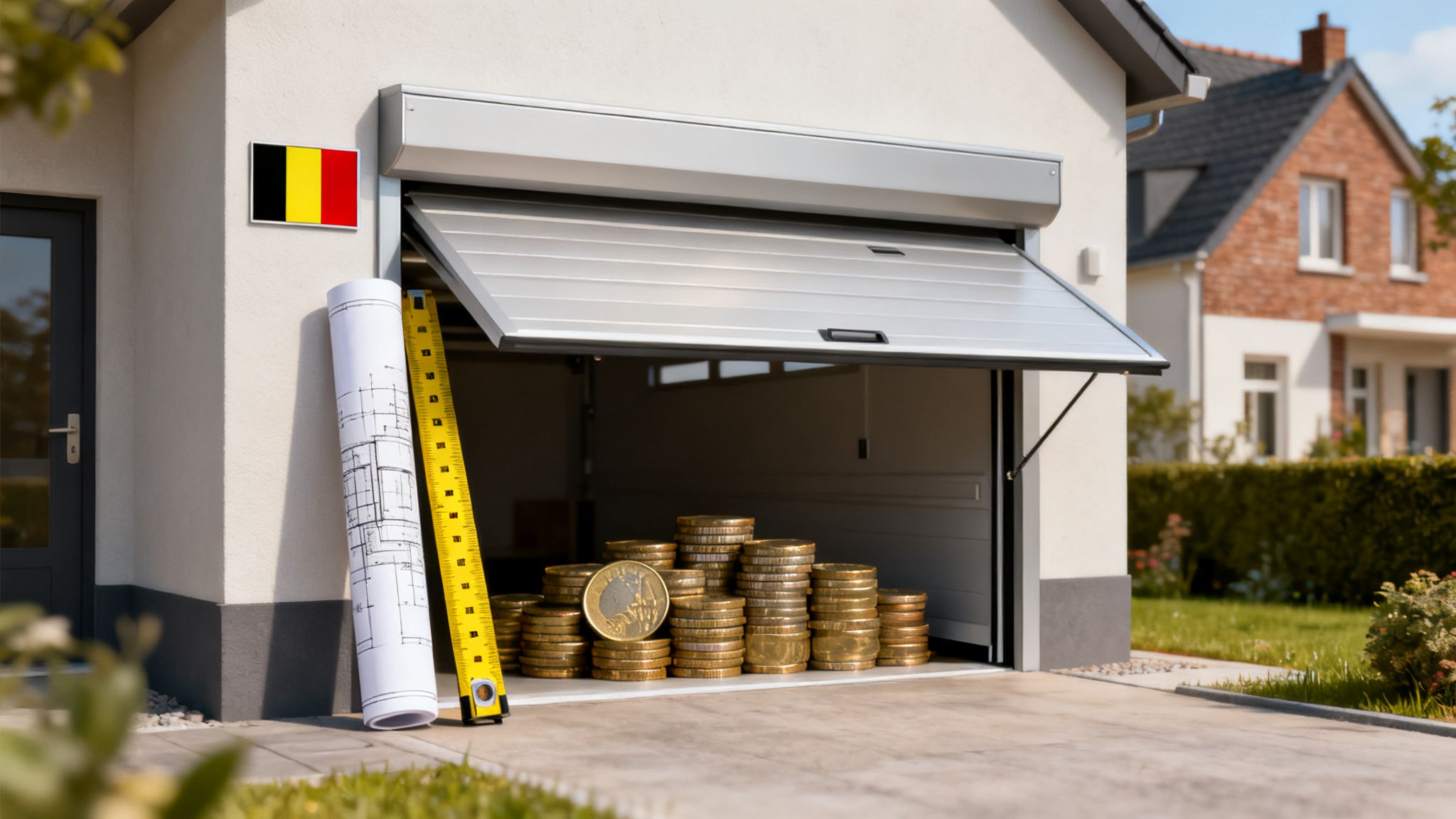 Prix porte garage basculante: découvrez le coût réel en Belgique