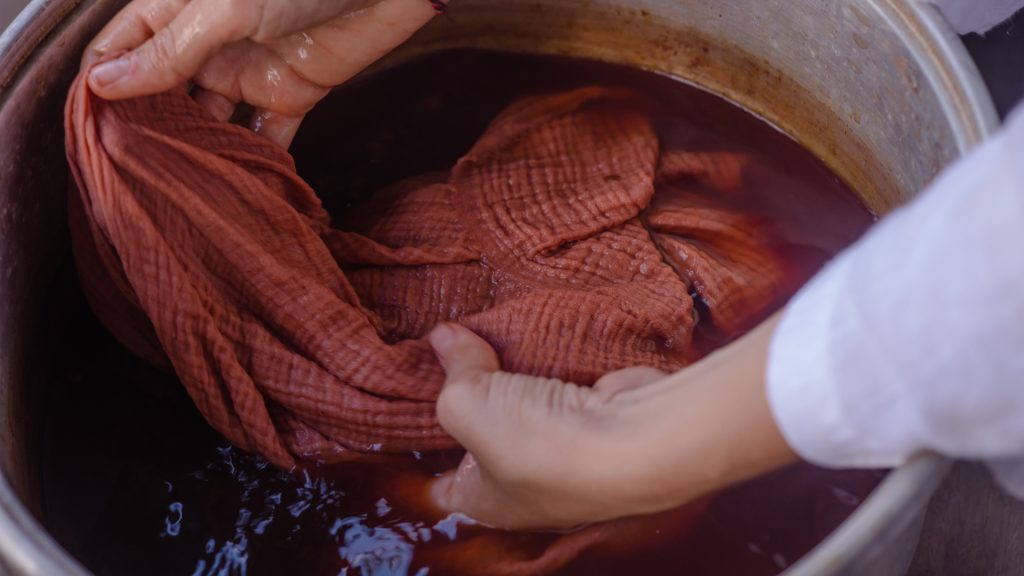 Process of Dyeing Clothes with Avocado