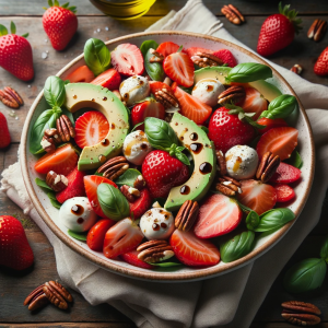 Strawberries Salad With Balsamic Summer-Perfect Salad