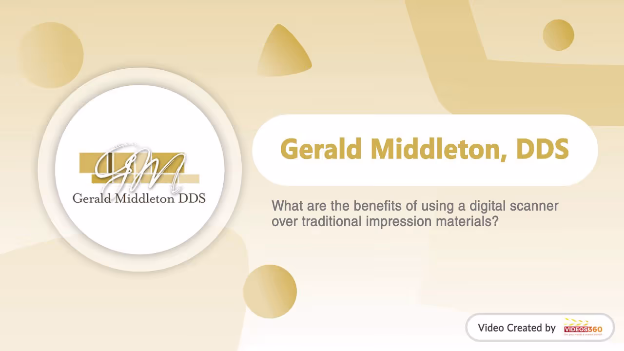 What are the benefits of using a digital scanner over traditional impression materials?