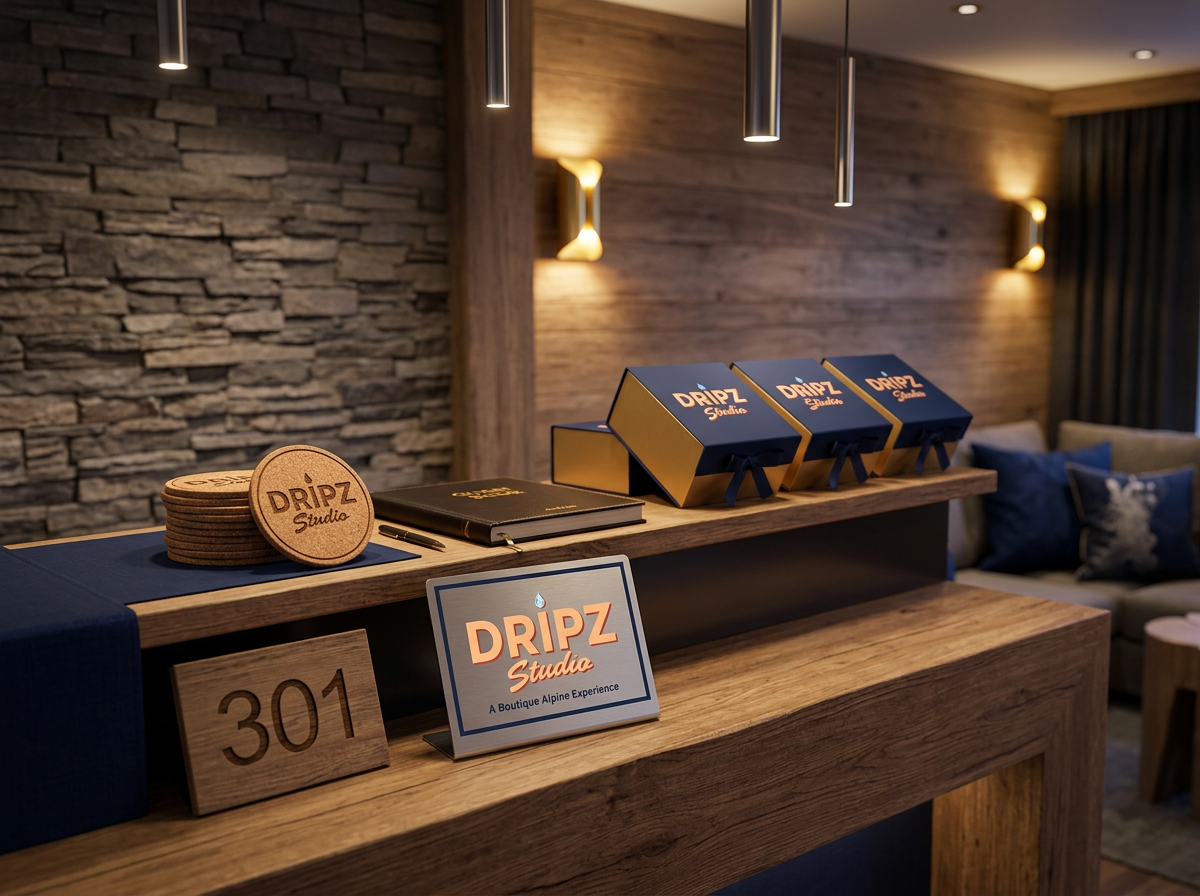 Hôtellerie et restauration : menus gravés et signalétique personnalisée