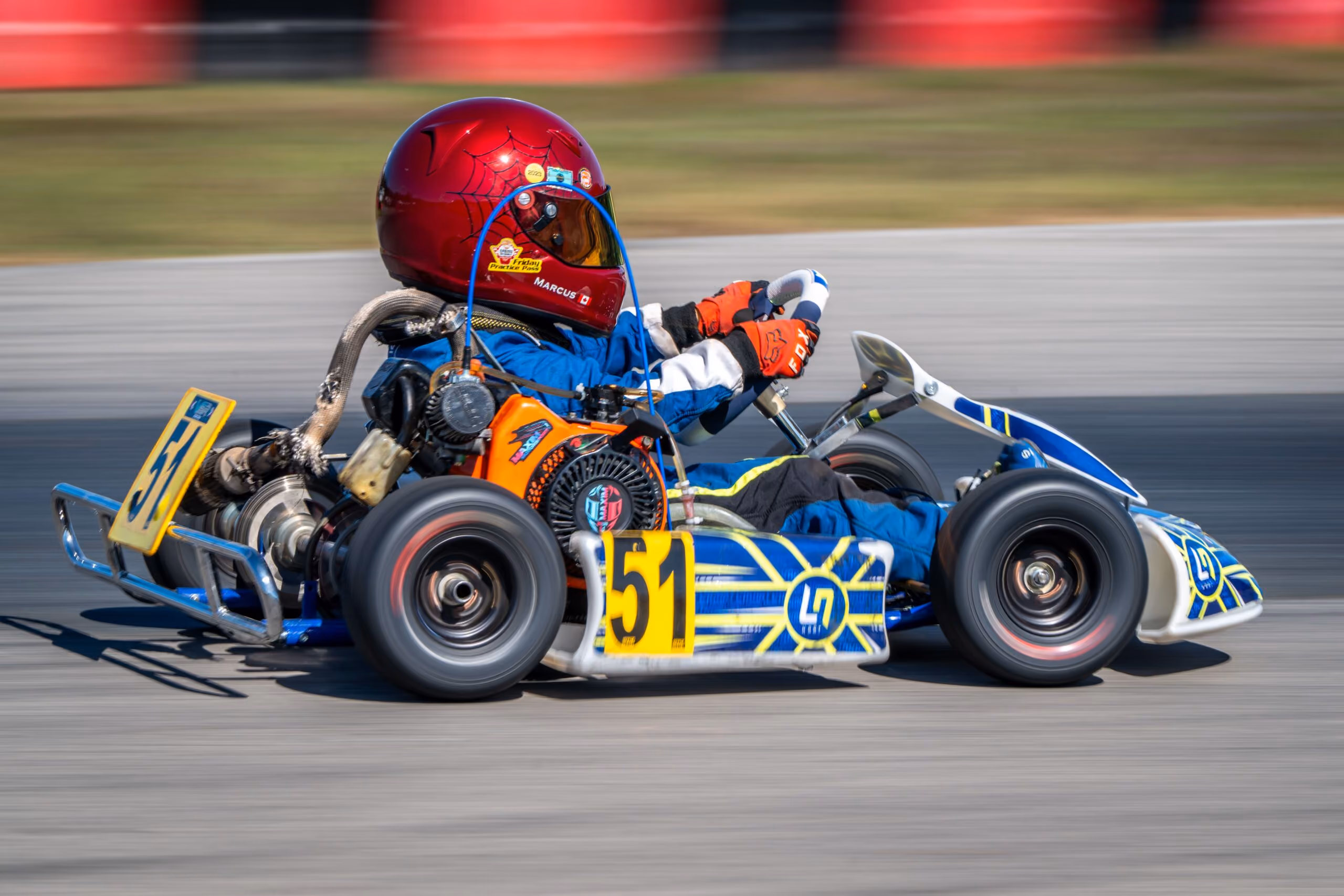 Kid kart on track at Mosport