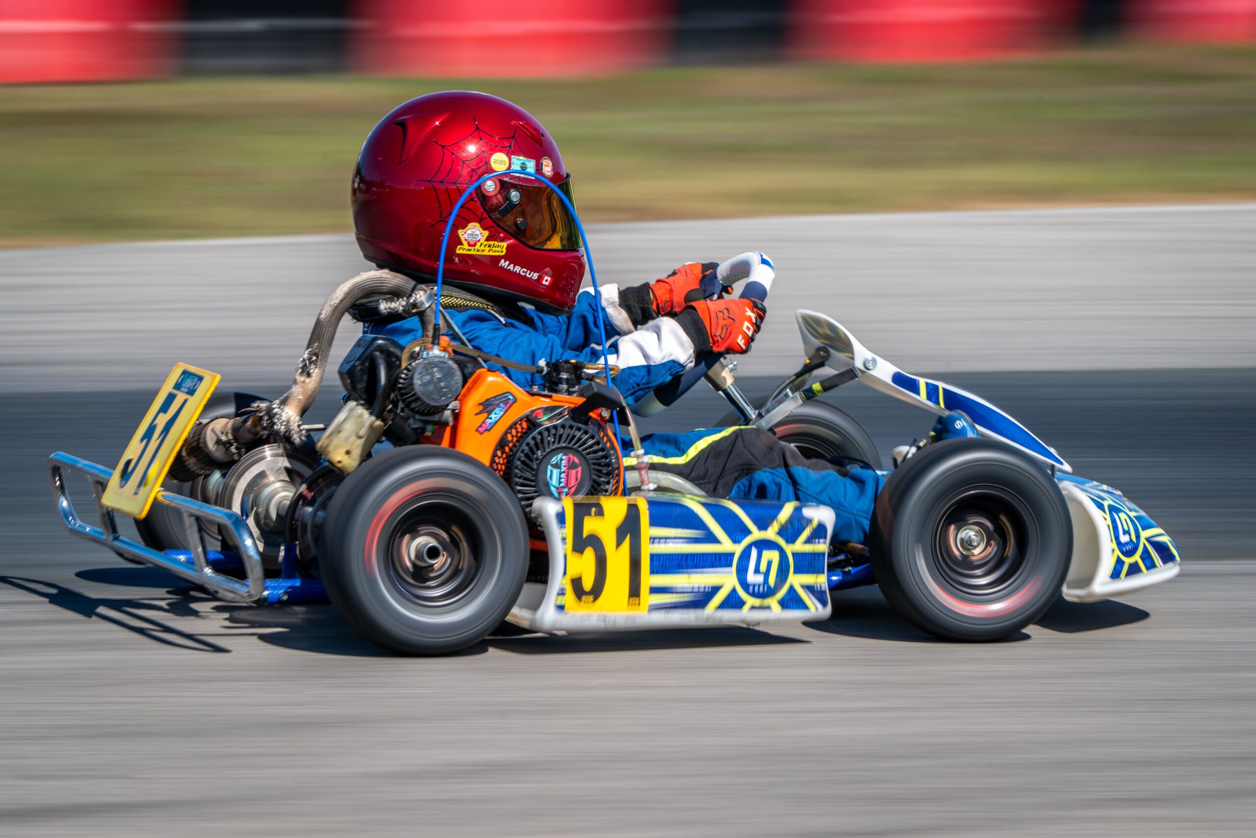 Kid kart on track at Mosport