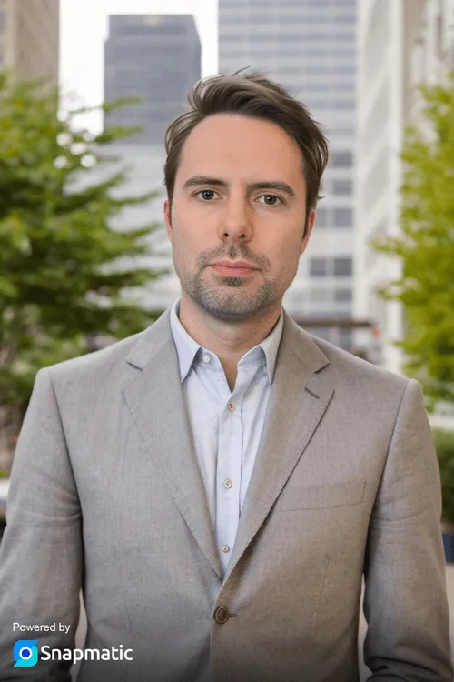 Professional headshot themed AI image demo