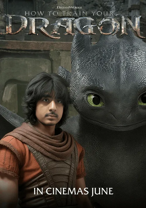 AI Photo Booth Generated Image from HTTYD live action brand activation