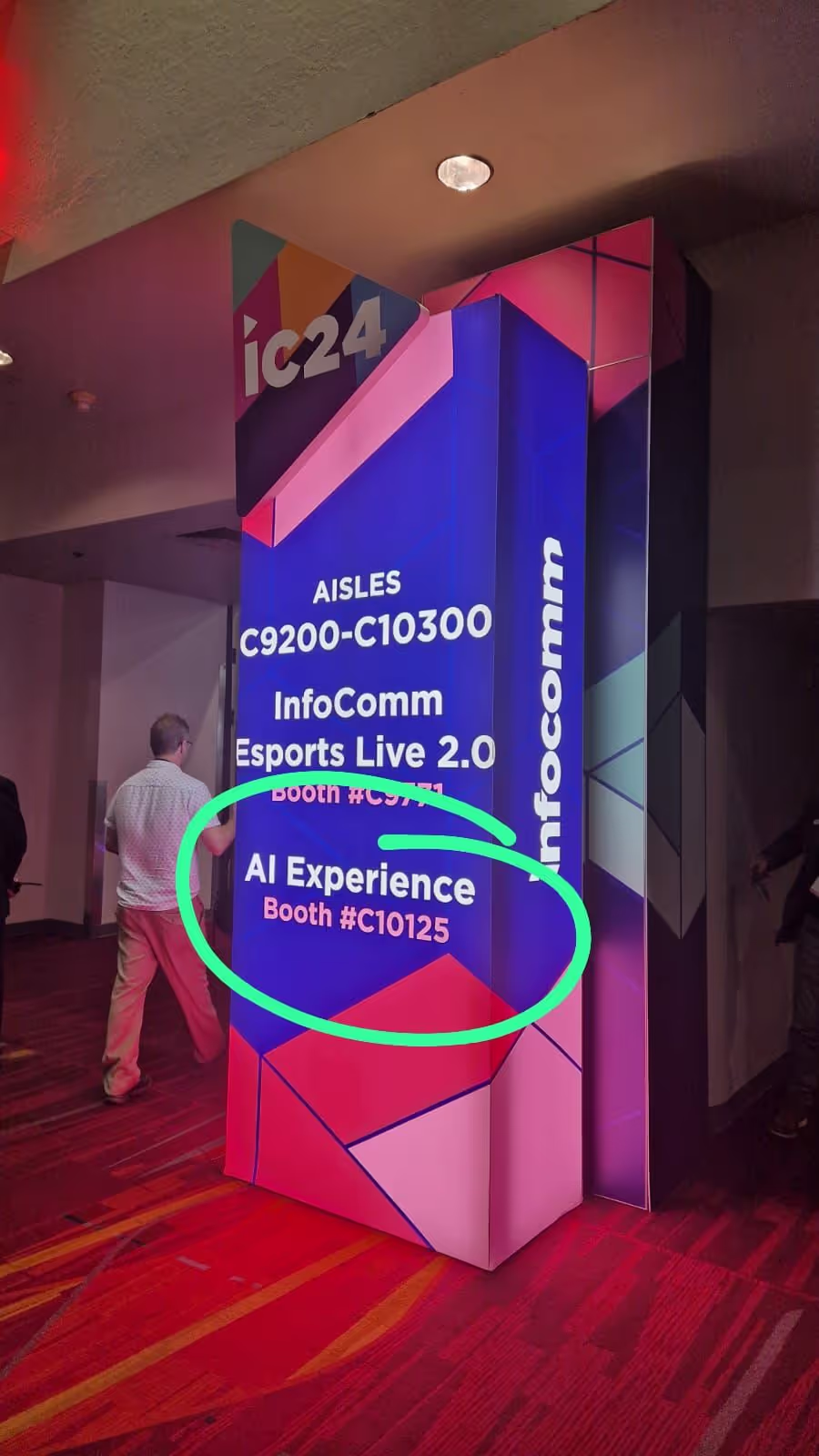 AI Photo Booth in Las Vegas - Infocomm