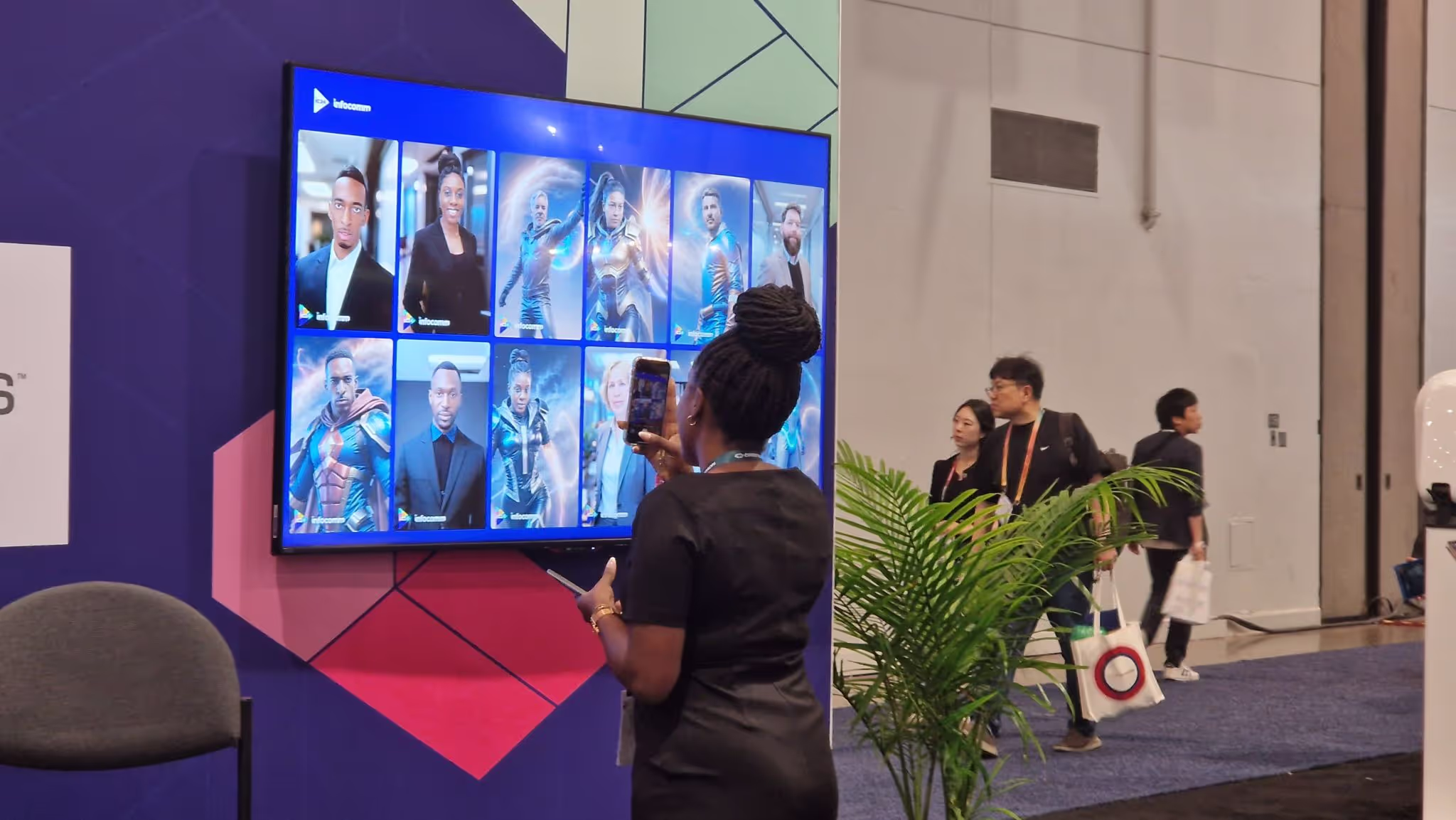 AI Photo Booth at InfoComm