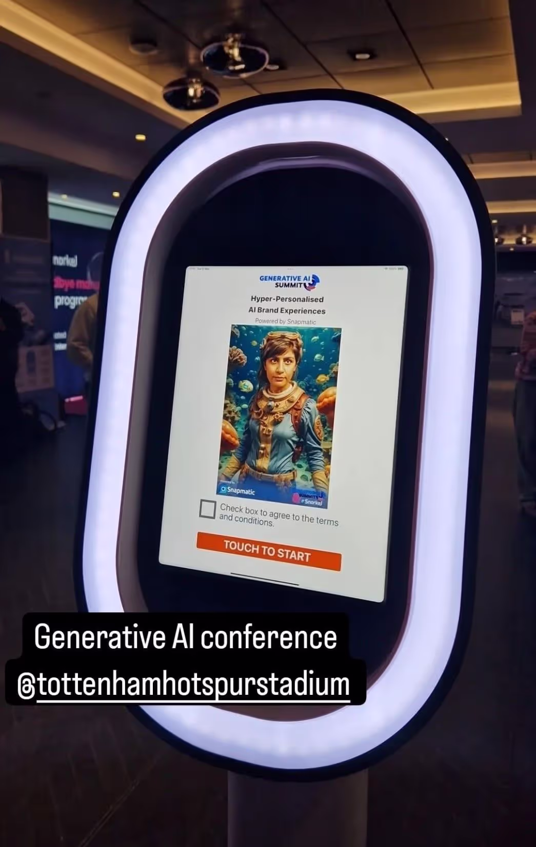 AI Photo booth at the Generative AI Summit 2024