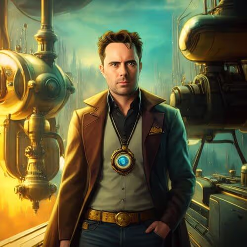 AI Photo Booth - AI-generated superhero portrait for 'Discover Your Inner Hero' brand activation theme Tech conference 2023