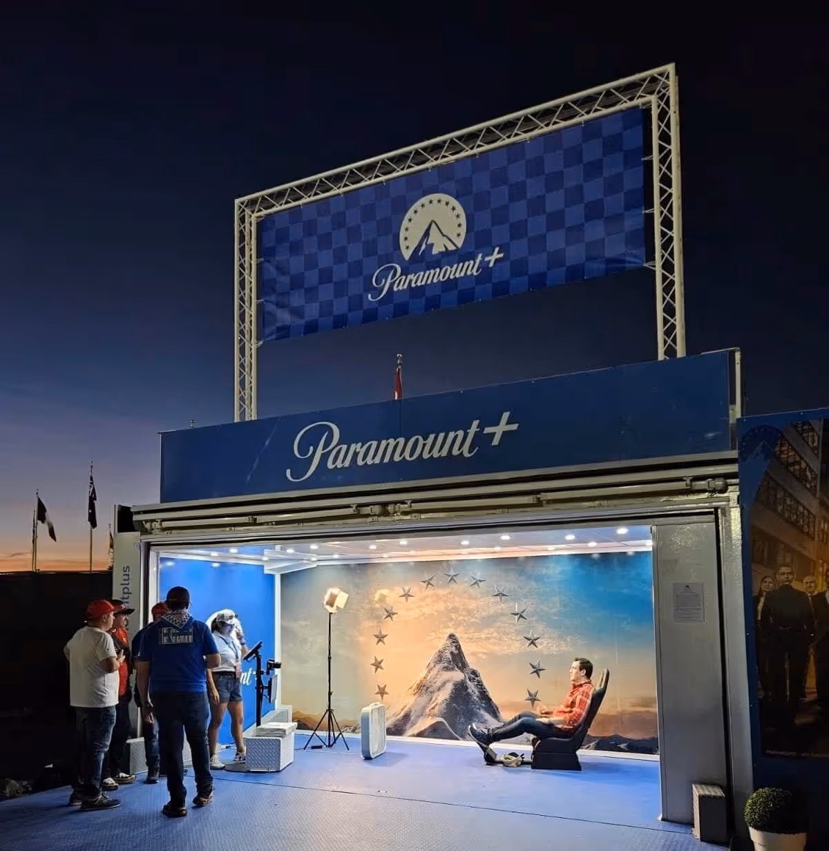 Outdoor AI Photo Booth activation for Paramount+ at F1 Grand Prix in Austin Texas USA
