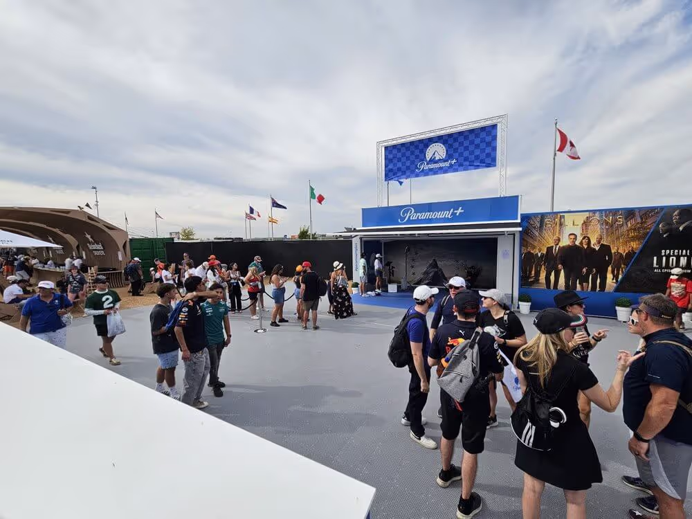 Multi-country brand activation tour logistics for North American F1 season