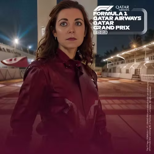 A custom branded AI Photo booth theme for Qatar Airways Brand activation