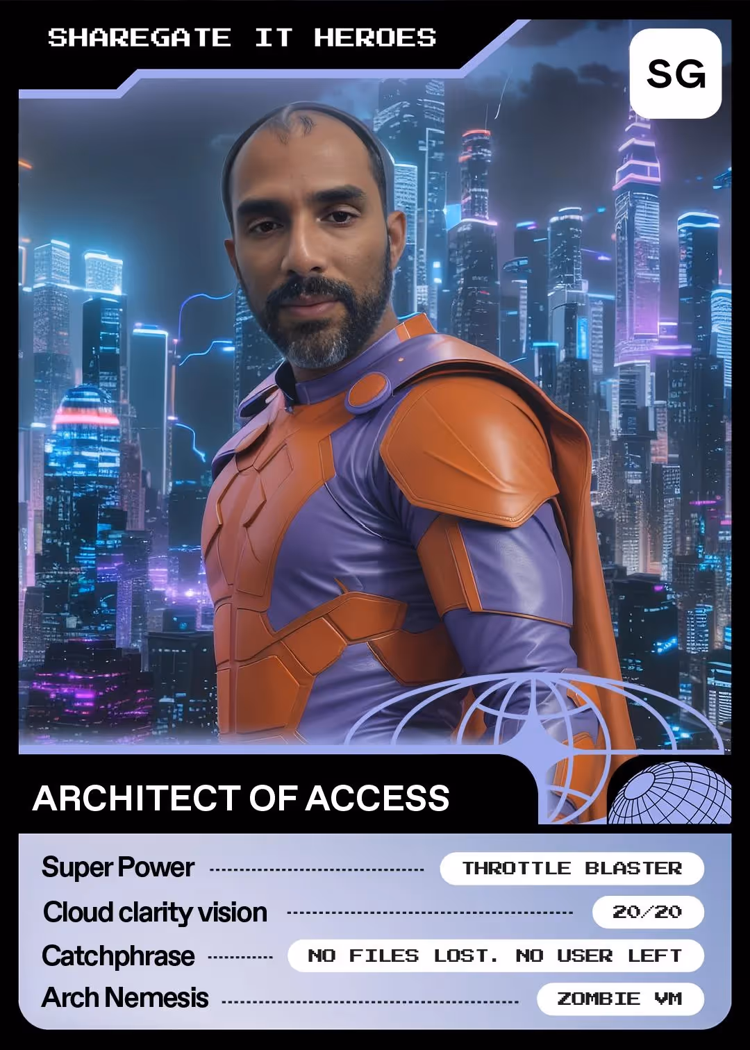 Sharegate AI trading card brand activation example