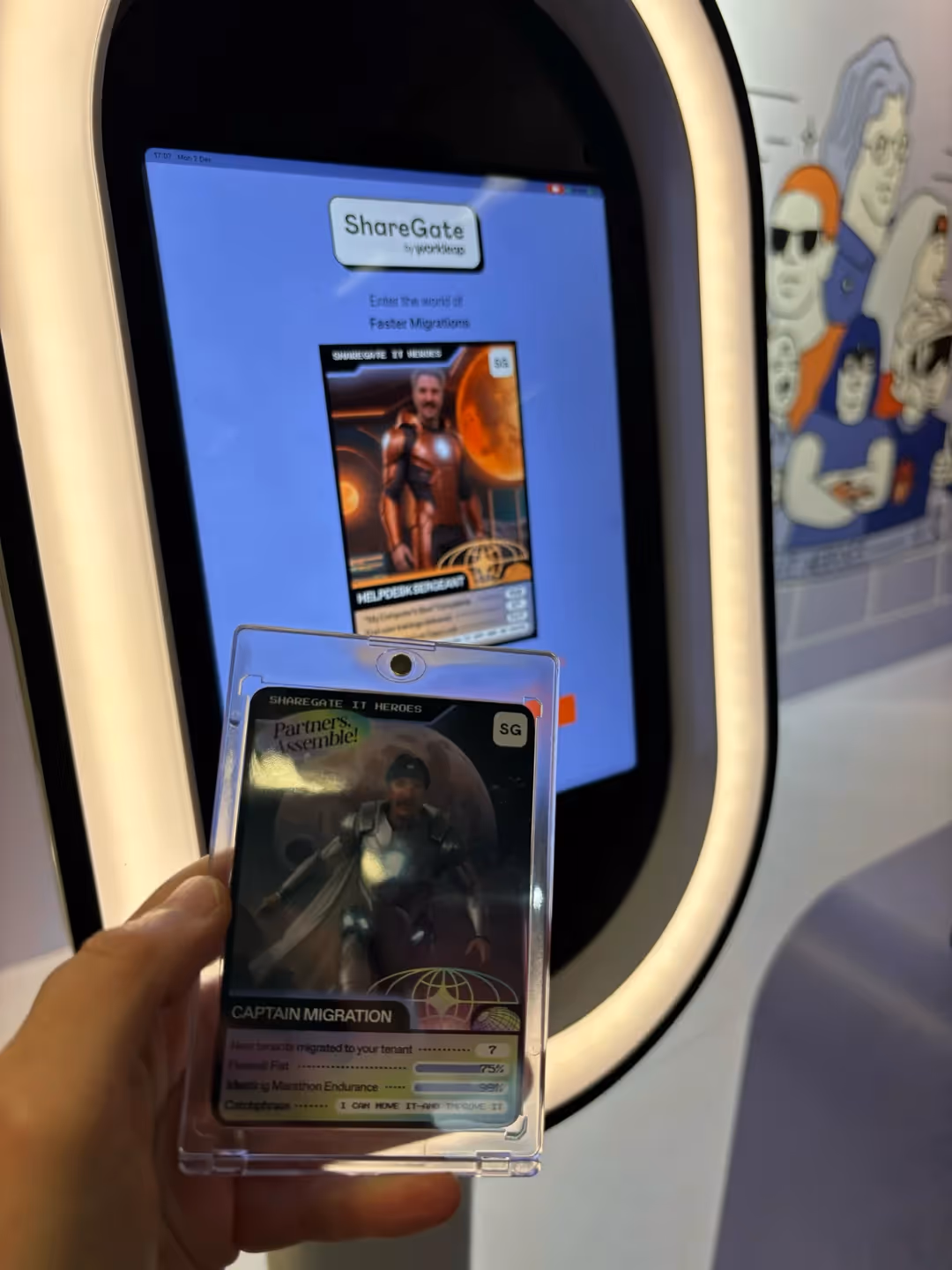 Sharegate Hero trading cards