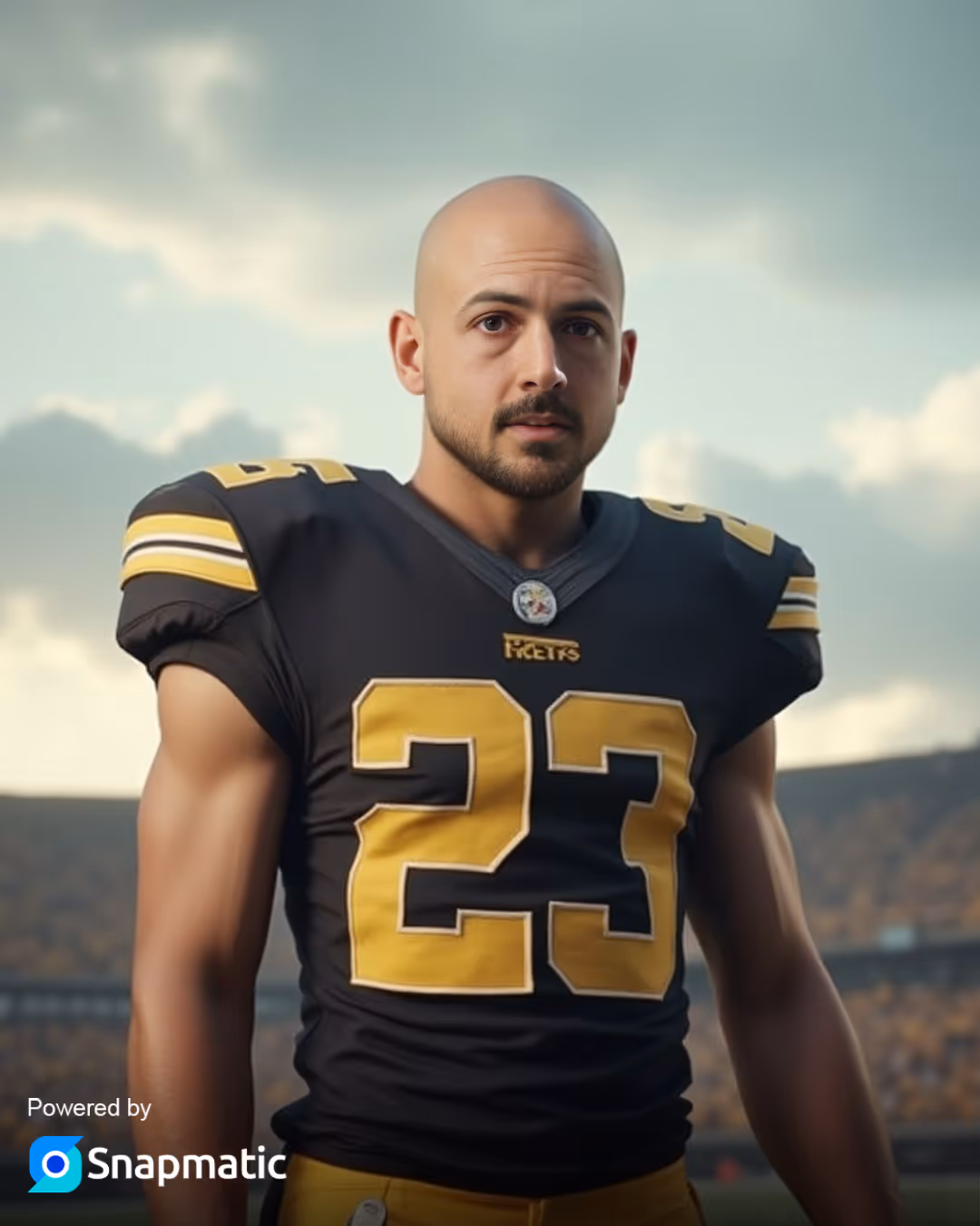 AI Photo booth NFL player