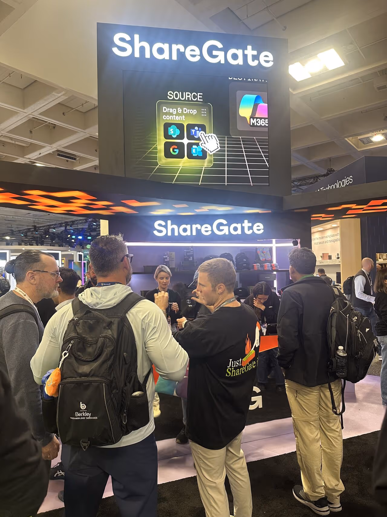 Attendees engaging with AI Video Booth activation at corporate tech conference in the USA