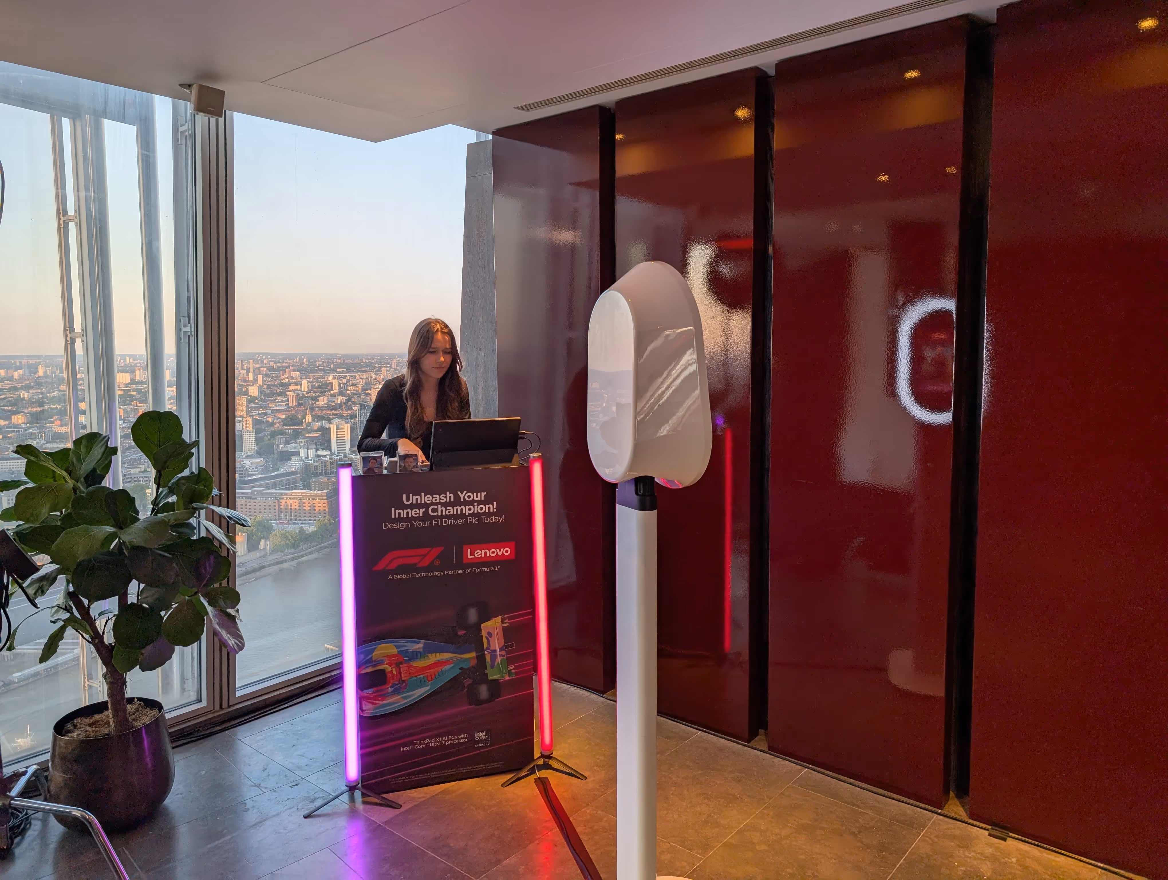 The Live Gallery for an AI Photo Booth at a London event