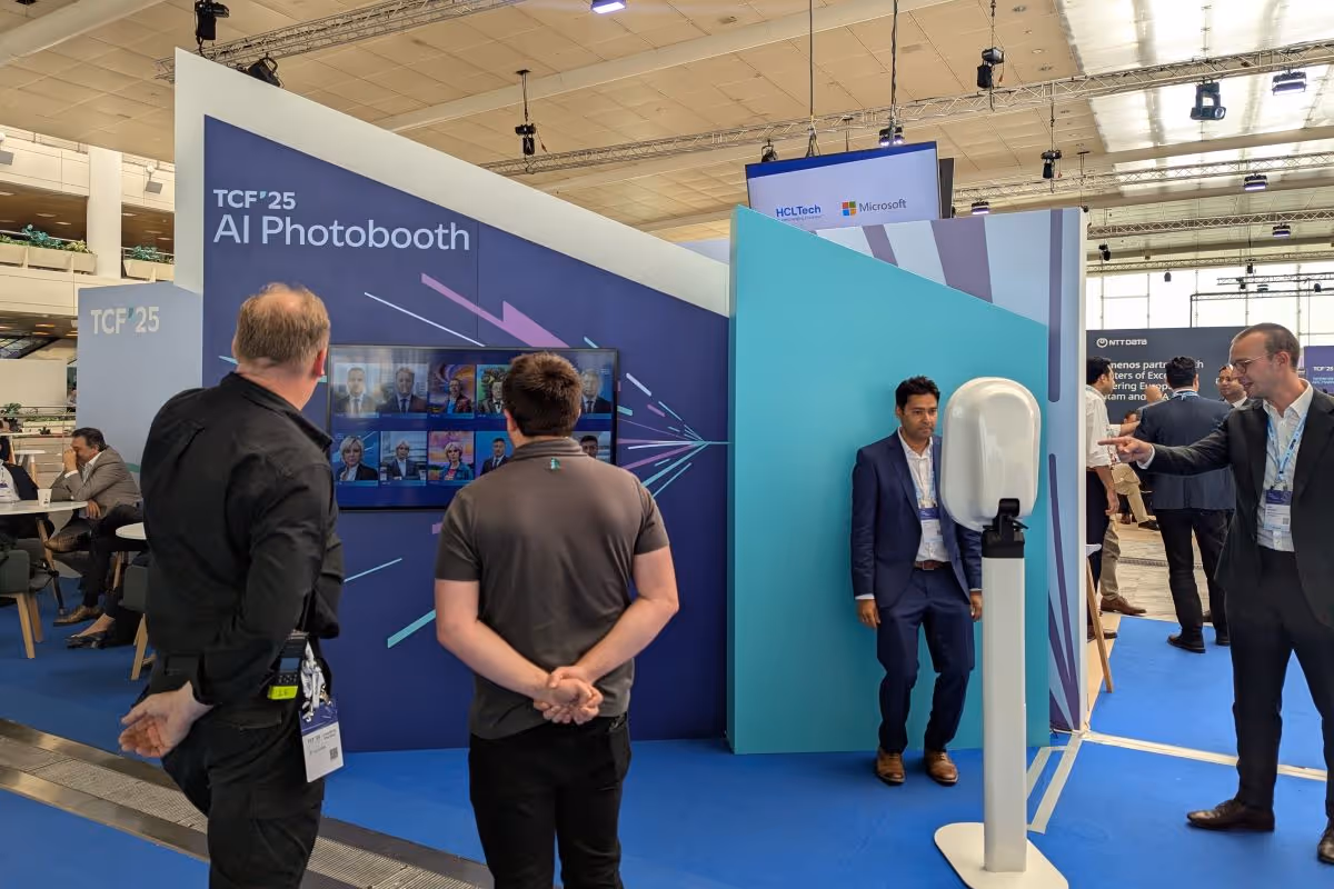 The Live Gallery for an AI Photo Booth at a Manchester event