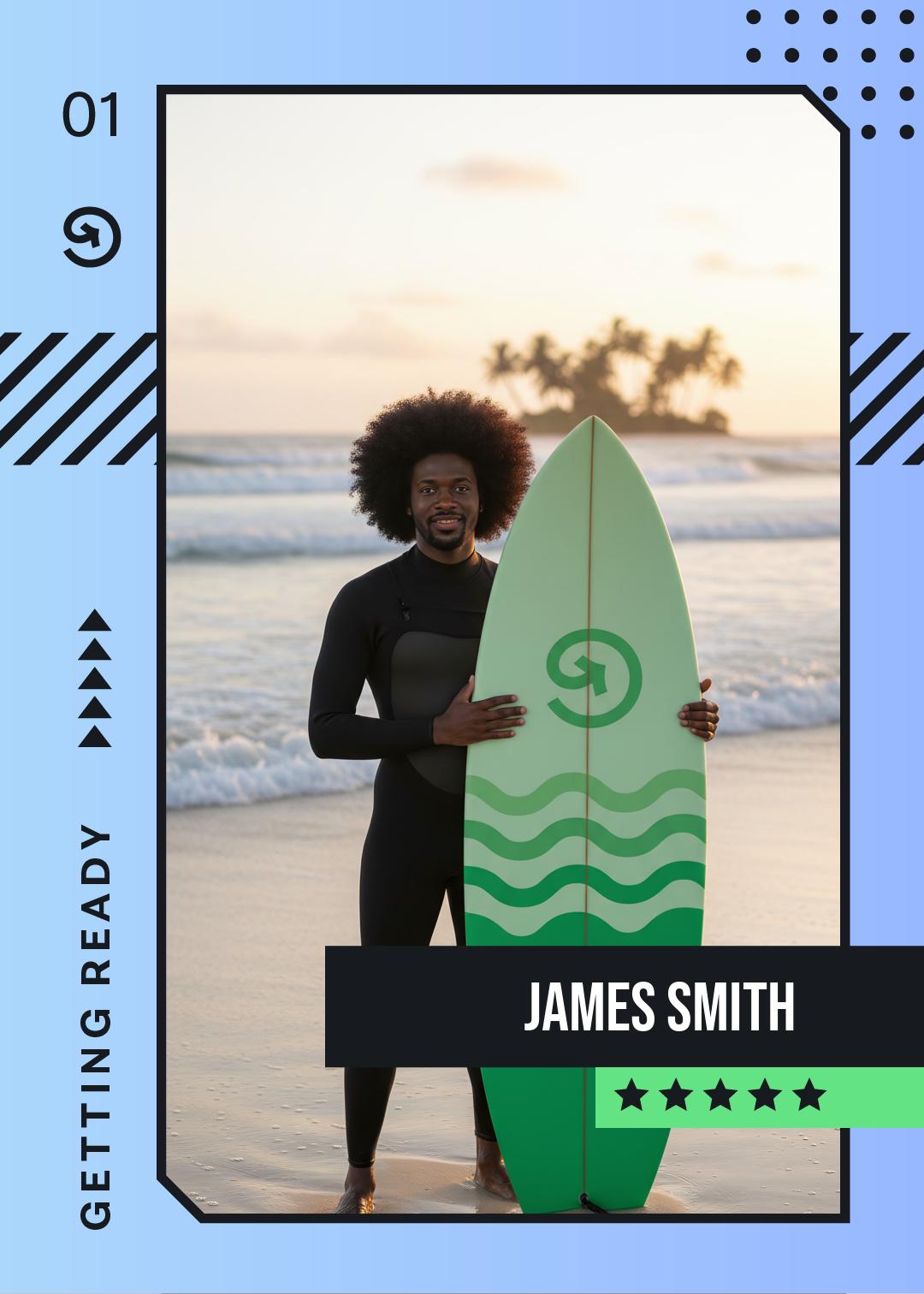 Ondaro Wave Rider AI Trading Card example