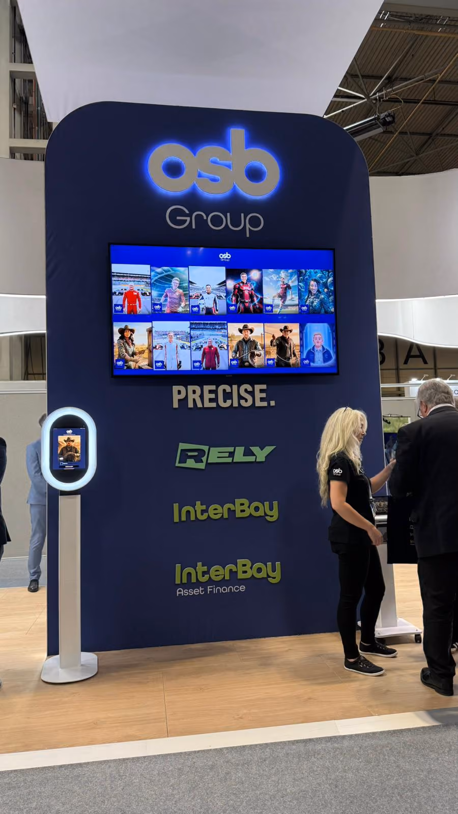 Custom AI Photo booth with printing for tradeshows at the NEC, Birmingham