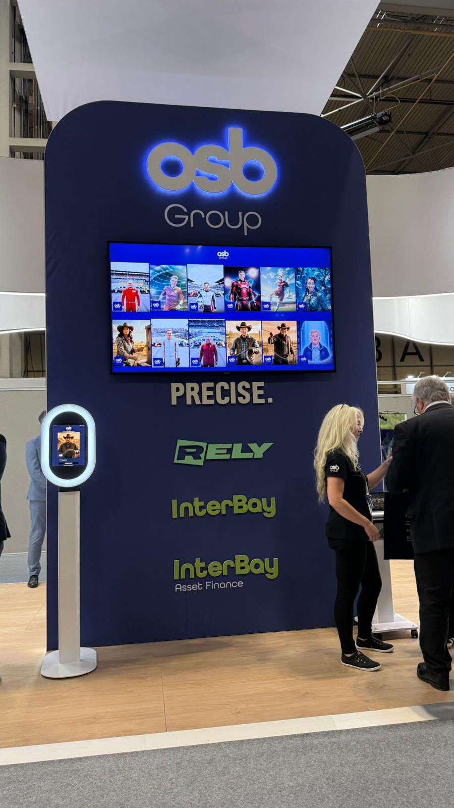 Custom AI Photo booth with printing for tradeshows at the NEC, Birmingham